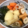 pali's cooksnap of when they made さつま揚げの煮物♪わかめ・じゃが芋・人参.