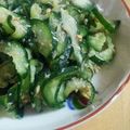 nazuki♪'s cooksnap of when they made 簡単！胡瓜の浅漬け風サラダ.