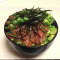 独身パパドラ's cooksnap of when they made サーモンアボガドマヨ丼.