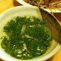 ぎゅうこ1129's cooksnap of when they made モロヘイヤのスープ.