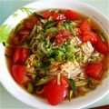 おちょこ丸's cooksnap of when they made 暑い日のランチ！さっぱりトマトそうめん★.