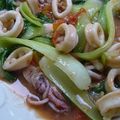 ママフィオ's cooksnap of when they made イカとチンゲン菜のトマト中華あんかけ♪.