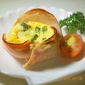 mielle's cooksnap of when they made チーズのキッシュ風～ハムカップ～.
