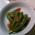 しろくまりん's cooksnap of when they made 麺つゆで☆そのまんまオクラのおひたし.