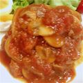higumiyu's cooksnap of when they made ふわふわ～♪煮こみハンバーグ.