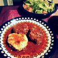 Kimihani's cooksnap of when they made 柔らかくて美味しい　簡単煮込みハンバーグ.