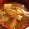 よん妻's cooksnap of when they made サツマイモとダイコンの柚風味味噌汁.