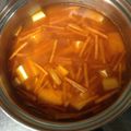 ogupi's cooksnap of when they made にんじんとお豆腐の韓国風スープ♪.