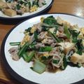 minomatu's cooksnap of when they made ご飯メモ♪厚揚げ豚バラニラ炒め.