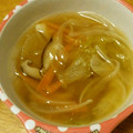 りん５３'s cooksnap of when they made レタスとキノコの卵とじスープ.
