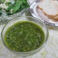 miyuki12's cooksnap of when they made 胡麻香る♪ルッコラソース.