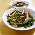 夏の記念日's cooksnap of when they made 空芯菜とウインナーの簡単炒め.