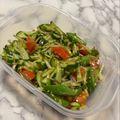 TSUK1's cooksnap of when they made ♪きゅうりトマトオクラ茗荷のごま油和え♪.