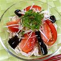 ととろ＆めい's cooksnap of when they made 揚げ茄子✿トマトのせそうめん.