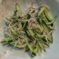 ひろっぽんぽん's cooksnap of when they made 夏☆きゅうりとしらすのマイルドぽん酢和え.