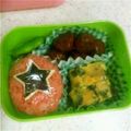 りゅりゅはな's cooksnap of when they made キャラ弁■オーレンジャー弁当.