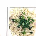D2ND's cooksnap of when they made しゃきしゃき♡水菜のさっぱりうどん.