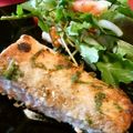 alpage's cooksnap of when they made 鮭のムニエル・バジル焼き.