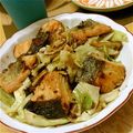 しー母さん's cooksnap of when they made 鮭とキャベツのペペロンチーノ風炒め.