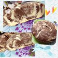 ay222aka's cooksnap of when they made 子供と作る♪炊飯器で簡単マーブルケーキ♪.