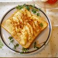 violets's cooksnap of when they made 朝にパパッと！りんごトースト.
