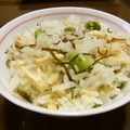 あとからあとから's cooksnap of when they made 枝豆と油揚げの炊き込みご飯（じゃこ入り）.