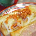 bobitin's cooksnap of when they made ベーコンと鮭フレのトースト～Ｓ考案～.