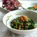 ｋｏｕｋｉ⭐'s cooksnap of when they made ほうれん草のナメタケ納豆和え.