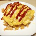 takoke's cooksnap of when they made トロトロ 卵 たっぷり オムライス ♡.