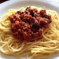 cooocoa's cooksnap of when they made 大豆ミートでミートソースパスタ.