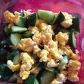mmmm123's cooksnap of when they made きゅうりと卵のピリ辛あえ☆.
