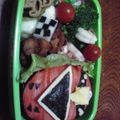 コーヒーみるく's cooksnap of when they made キャラ弁☆ゴーオンレッド！おにぎり.