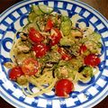 カイリンリンリン's cooksnap of when they made 簡単！ナス・トマト・キュウリの冷製パスタ.