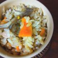 akideli's cooksnap of when they made 舞茸の炊き込みごはん.