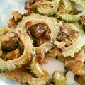 アイラブ家族's cooksnap of when they made じゃがいもとゴーヤのマヨマス炒め.