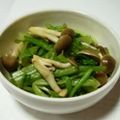 お楽しみのさなぎ's cooksnap of when they made 小松菜としめじのピリ辛おひたし.