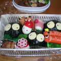 momopretty's cooksnap of when they made まっくろくろすけ・ひよこのわいわい弁当.