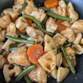 ▽▲まゆ▲▽'s cooksnap of when they made 蓮根と鶏もも肉の甘酸炒め.