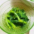 ティナたま's cooksnap of when they made ポン酢で簡単！菊菜のおひたし.
