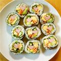 ★★まこ★★'s cooksnap of when they made ハートが可愛い！魚ニソの彩りサラダ巻き♡.