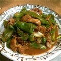 mikitt's cooksnap of when they made ピーマンと豚肉♪ちょいカラみそ炒め.