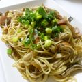 そらてんママ's cooksnap of when they made ベーコンときのこのニンニク醤油パスタ.