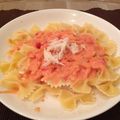 さだふぃ's cooksnap of when they made 蟹のトマトクリームパスタ.