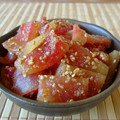 おらんでう～たん's cooksnap of when they made すいかの皮のゴマ和え.