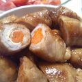 みずの花's cooksnap of when they made 豚ロールの照り焼き～油揚げ～.