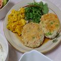 もりひめ's cooksnap of when they made 健康美人★枝豆と豆腐ハンバーグ.