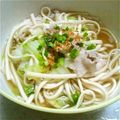 ちゅら◎'s cooksnap of when they made 今日の１人ﾗﾝﾁ♪うまうま白菜豚肉うどん.