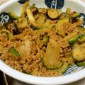 あーチャん's cooksnap of when they made ゴーヤと茄子のひき肉カレー炒め.