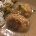 MULA's cooksnap of when they made かける派！ミートボールと小松菜のシチュー.