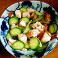 kaorin1030's cooksnap of when they made オクラと鶏ささみの梅風味和え.